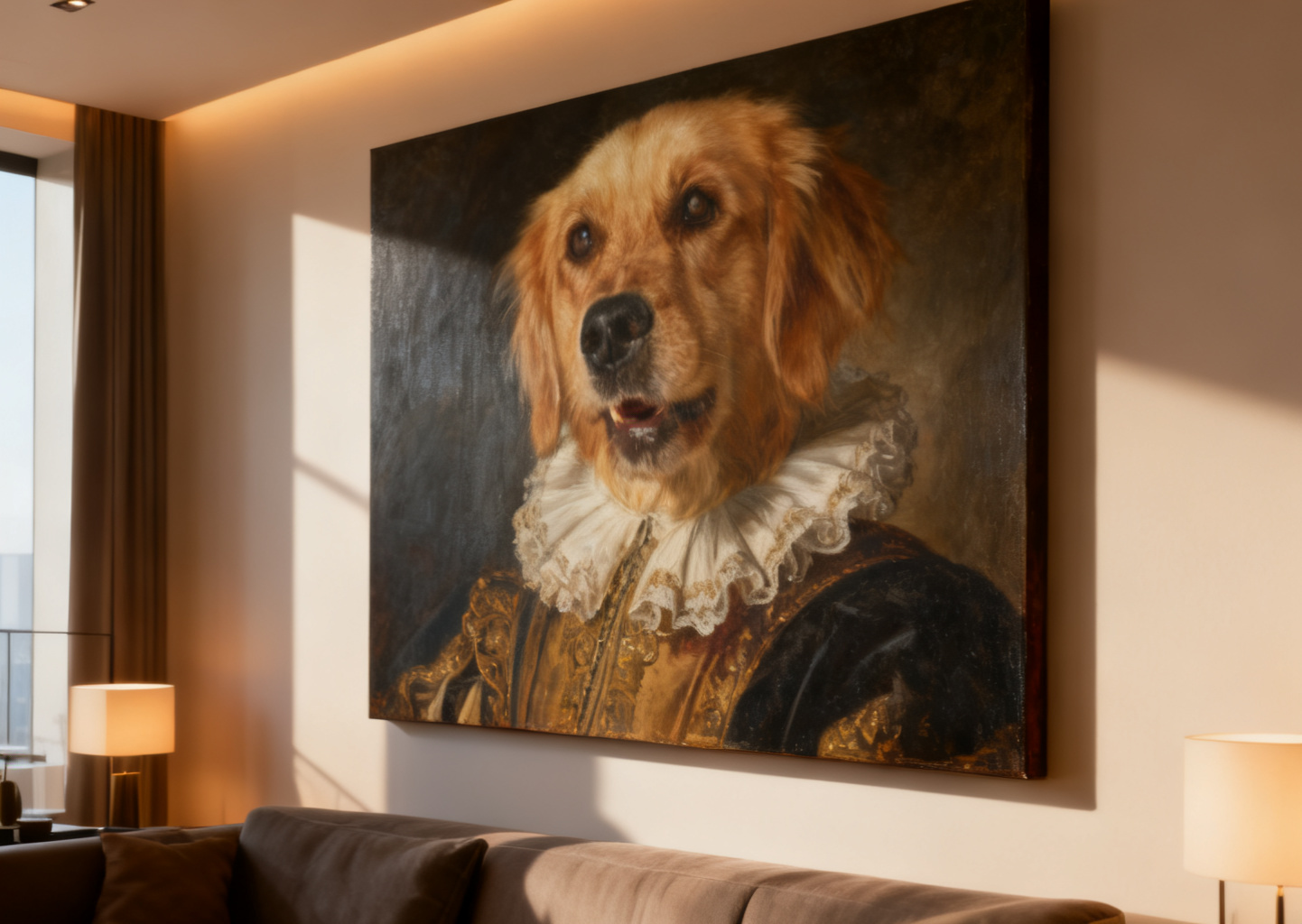 Canvas with a personal portrait example
